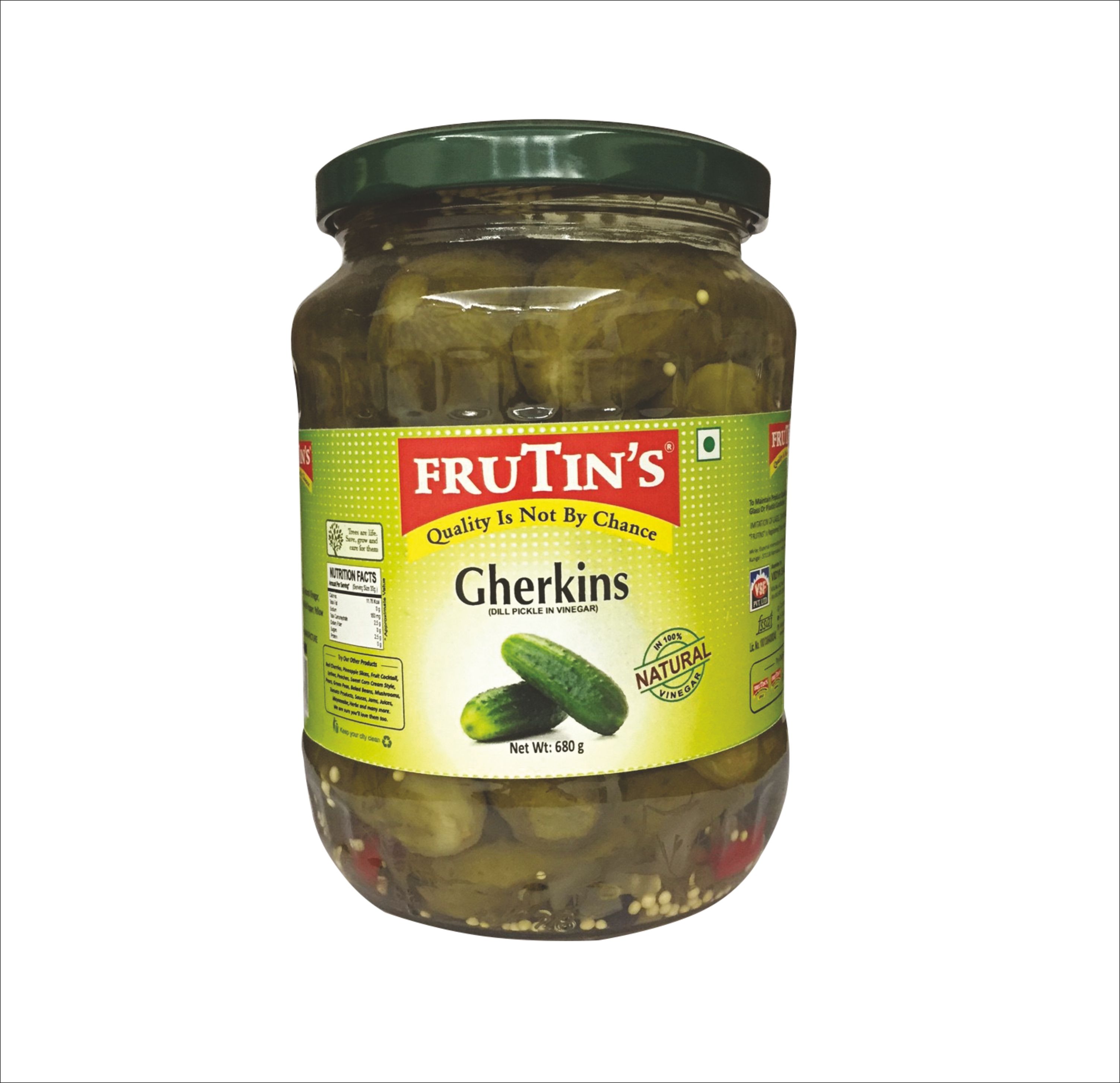 Gherkins Whole Glass Bottle